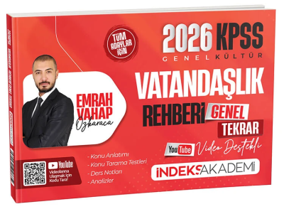 2026 KPSS Vatandaşlık Rehberi Video Destekli Genel Tekrar İndeks Akademi Yayıncılık Vivo Fotokopi Merkezi