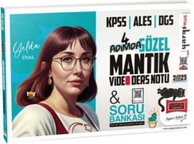 2025 KPSS ALES DGS 4 Adımda Sözel Mantık Video Ders Notu & Soru Bankası (Yelda Ünal) Yargı Yayınları Vivo Fotokopi Merkezi