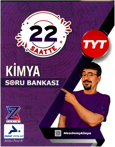 TYT 22 Saatte Kimya Soru Bankası PRF Paraf Yayınları Vivo Fotokopi Merkezi