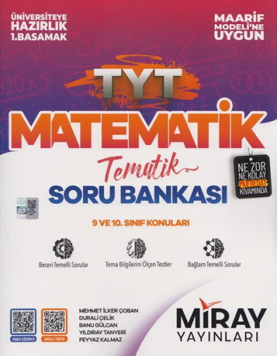 TYT Matematik Maarif Model Tematik Soru Bankası Miray Yayınları Vivo Fotokopi Merkezi