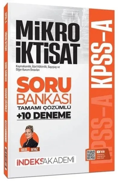KPSS A Grubu Mikro İktisat Soru Bankası ve 10 Deneme Çözümlü - Bilge Beyaz İndeks Akademi Yayıncılık Vivo Fotokopi Merkezi