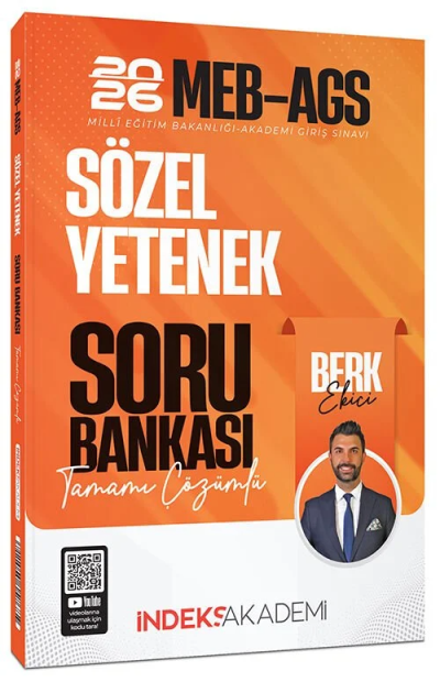 2026 MEB-AGS Sözel Yetenek Soru Bankası Çözümlü İndeks Akademi Yayıncılık Vivo Fotokopi Merkezi