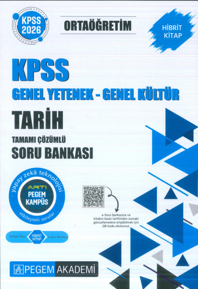 Ortaöğretim KPSS Tarih Tamamı Çözümlü Soru Bankası Pegem Akademi Vivo Fotokopi Merkezi