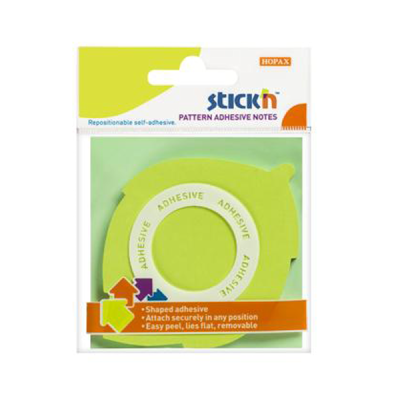 Hopax Stıckn Yapışkanlı Not Kağıdı Yaprak Şekilli 50 YP 70x70 Yeşil Vivo Fotokopi Merkezi