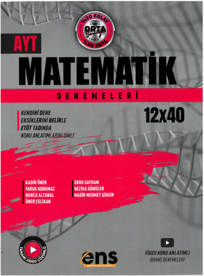 AYT Matematik 12x40 lı Denemeleri ENS Yayınları