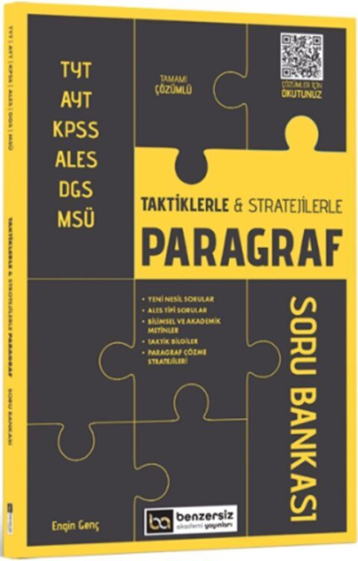 Taktiklerle ve Stratejilerle Paragraf Soru Bankası Benzersiz Akademi Yayınları Vivo Fotokopi Merkezi