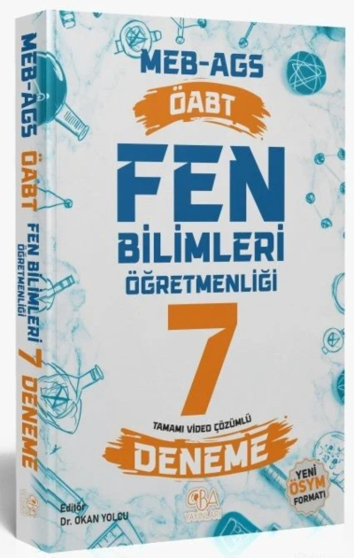 2025 ÖABT MEB-AGS Fen Bilimleri Öğretmenliği 7 Deneme Çözümlü CBA Yayınları