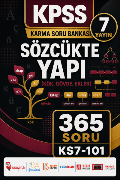 Sözcükte Yapı (Kök, Gövde, Ekler) 7 Yayın 365 Soru Vivo Fotokopi Merkezi