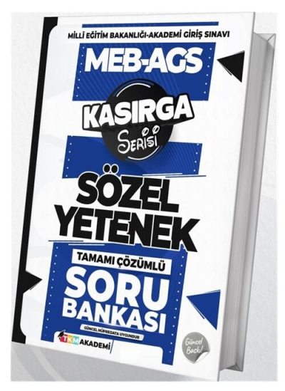 MEB-AGS Sözel Yetenek Kasırga Soru Bankası Çözümlü TKM Akademi Vivo Fotokopi Merkezi