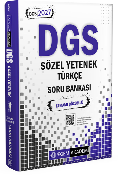 2027 DGS Sözel Yetenek Türkçe Tamamı Çözümlü Soru Bankası Pegem Akademi Vivo Fotokopi Merkezi