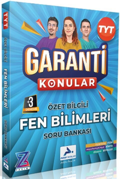 Z Takımı TYT Fen Bilimleri Garanti Konular Soru Bankası Paraf Yayınları Vivo Fotokopi Merkezi