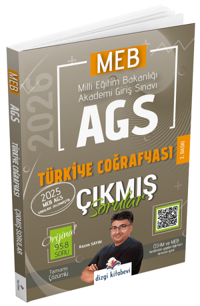 2026 MEB-AGS Türkiye Coğrafyası Çıkmış Sorular Çözümlü Kazım Sayın Dizgi Kitap Vivo Fotokopi Merkezi