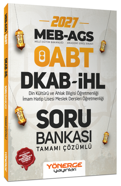 2027 ÖABT MEB-AGS DKAB Din Kültürü ve Ahlak Bilgisi Öğretmenliği Soru Bankası Çözümlü Yönerge Yayınları Vivo Fotokopi Merkezi