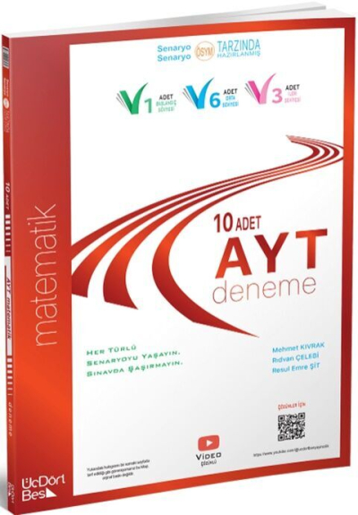 Model AYT 10 lu Matematik Deneme Üç Dört Beş Yayınları Vivo Fotokopi Merkezi