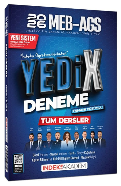 2026 MEB-AGS Tüm Dersler YediX 7 Deneme Çözümlü İndeks Akademi Yayıncılık Vivo Fotokopi Merkezi