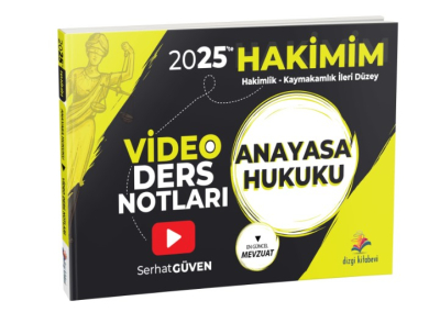 Dizgi Kitap 2025'te Hakimim Anayasa Hukuku Video Ders Notları - Serhat Güven Vivo Fotokopi Merkezi