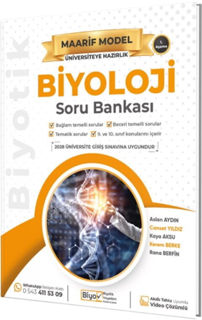 2028 Üniversiteye Hazırlık Biyoloji Maarif Model Soru Bankası Biyotik Yayınları Vivo Fotokopi Merkezi