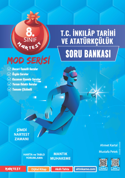8. Sınıf Mod T.C. İnkılap Tarihi Ve Atatürkçülük Soru Bankası Nartest Yayınları Vivo Fotokopi Merkezi