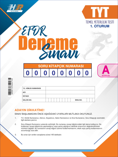 TYT HIZ VE RENK YAYINLARI EFOR SERİSİ DENEME 1 Vivo Fotokopi Merkezi