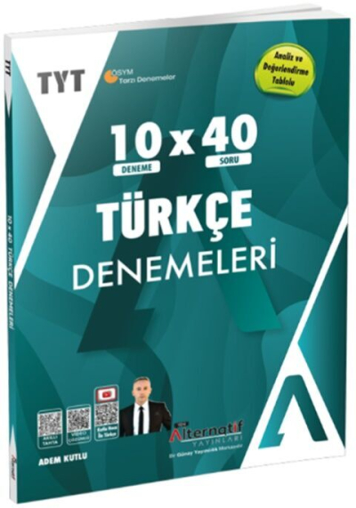 TYT Türkçe 10 x 40 Branş Denemeleri Alternatif Yayınları Vivo Fotokopi Merkezi