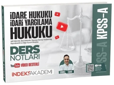 KPSS A Grubu İdare ve İdari Yargılama Hukuku Video Ders Notları Erdal Fanid İndeks Akademi Yayıncılık Vivo Fotokopi Merkezi
