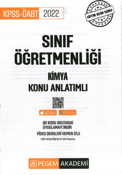 SINIF ÖĞRETMENLİĞİ KİMYA KONU ANLATIMLI