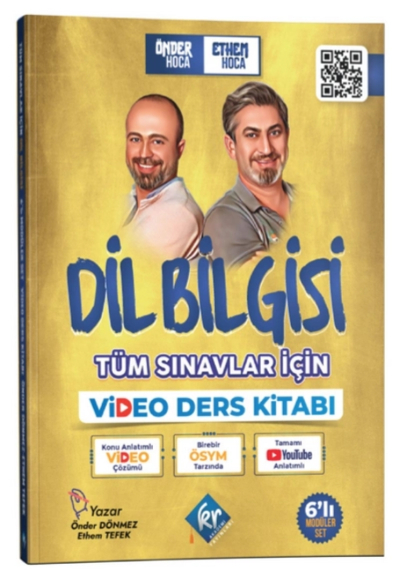 Önder Hoca & Ethem Hoca Tüm Sınavlar İçin Dil Bilgisi Video Ders Kitabı KR Akademi Yayınları Vivo Fotokopi Merkezi