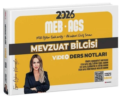 2026 MEB-AGS Mevzuat Bilgisi Video Ders Notları Hoca Kafası Yayınları Vivo Fotokopi Merkezi