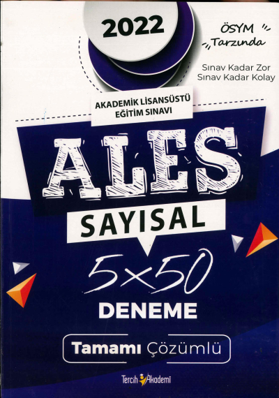ALES SAYISAL 5x50 DENEME TAMAMI ÇÖZÜMLÜ Vivo Fotokopi Merkezi
