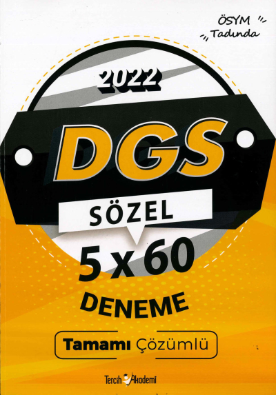 DGS SÖZEL 5x60 DENEME ÇÖZÜMLÜ Vivo Fotokopi Merkezi