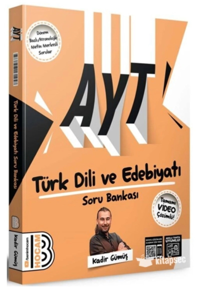 AYT Türk Dili ve Edebiyatı Soru Bankası Video Çözümlü Benim Hocam Yayınları Vivo Fotokopi Merkezi