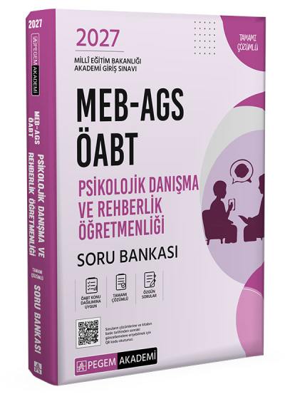 2027 ÖABT MEB-AGS Psikolojik Danışma ve Rehberlik Soru Bankası Çözümlü Pegem Akademi Yayınları