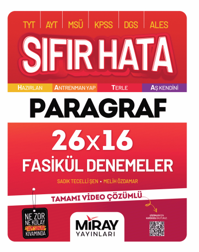 Sıfır Hata Paragraf 16 Deneme Miray Yayınları Vivo Fotokopi Merkezi