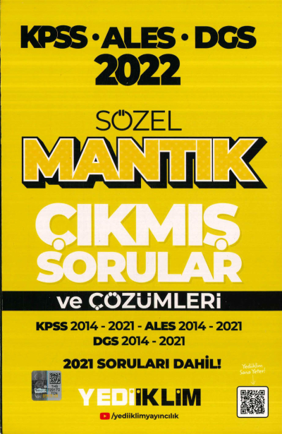 KPSS ALES DGS SÖZEL MANTIK 2014-2021 ÇÖZÜMLÜ ÇIKMIŞ SORULAR