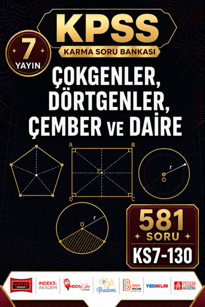 Çokgenler, Dörtgenler, Çember ve Daire 7 Yayın 581 Soru Vivo Fotokopi Merkezi