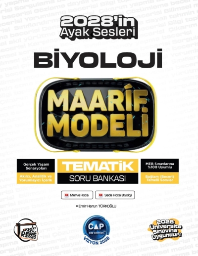 2028 Üniversiteye Hazırlık Biyoloji Ders Platosu Maarif Modeli Tematik Soru Bankası Çap Yayınları Vivo Fotokopi Merkezi