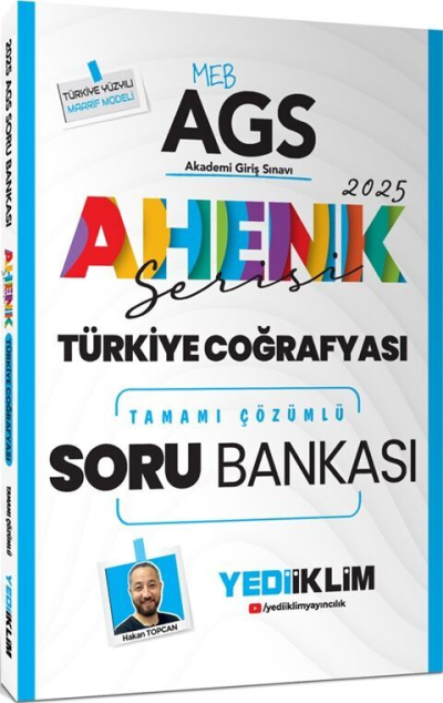 2025 MEB AGS Ahenk Serisi Türkiye Coğrafyası Tamamı Çözümlü Soru Bankası Yediiklim Yayınları Vivo Fotokopi Merkezi
