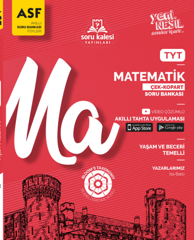 TYT Matematik Çek Kopart Akıllı Soru Bankası Föyü ASF Soru Kalesi Yayınları