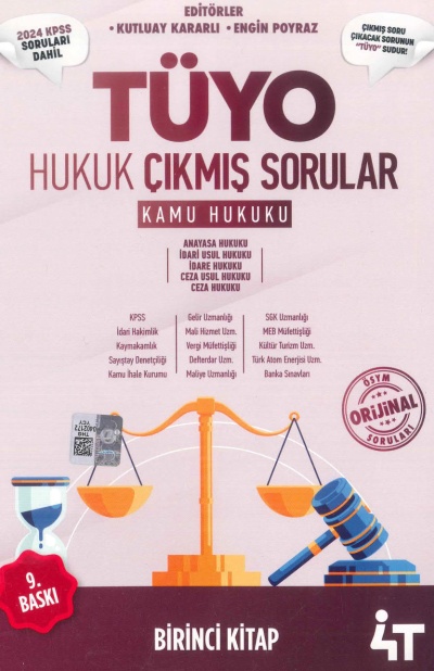 Tüyo Hukuk Çıkmış Sorular (Kamu Hukuku) 2024 KPSS Soruları Dahil Vivo Fotokopi Merkezi