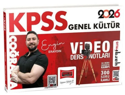 2026 KPSS Genel Kültür Coğrafya Video Ders Notları (Engin Eraydın) Yargı Yayınları