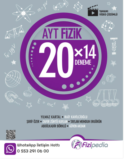AYT Fizik 20 x 14 Deneme Fizipedia Yayınları Vivo Fotokopi Merkezi