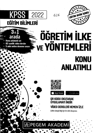 2022 KPSS Eğitim Bilimleri ÖĞRETİM İLKE VE YÖNTEMLERİ KONU ANLATIM Vivo Fotokopi Merkezi