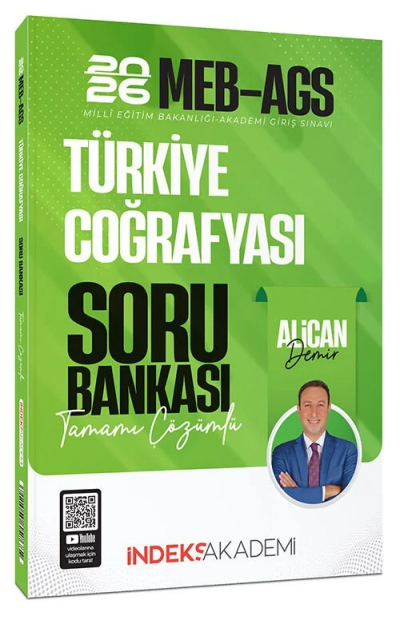 2026 MEB-AGS Türkiye Coğrafyası Soru Bankası Çözümlü Alican Demir İndeks Akademi Yayıncılık Vivo Fotokopi Merkezi