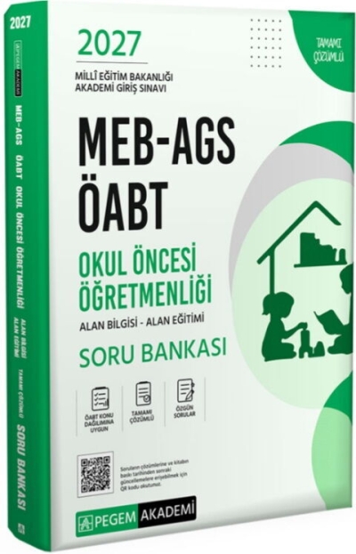 ÖABT MEB-AGS Okul Öncesi Öğretmenliği Soru Bankası Çözümlü Pegem Akademi Yayınları Vivo Fotokopi Merkezi