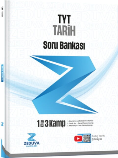 Ardıç Tarih TYT Tarih 1 Kitap 3 Kamp Soru Bankası Zeduva Yayınları Vivo Fotokopi Merkezi