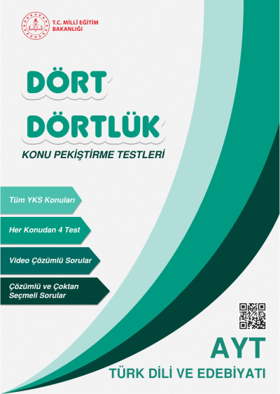 Dört Dörtlük Konu Pekiştirme Testleri AYT Türk Dili ve Edebiyatı Vivo Fotokopi Merkezi