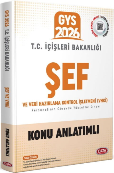 2026 T.C. İçişleri Bakanlığı Şef ve VHKİ GYS Konu Anlatımlı Data Yayınları Vivo Fotokopi Merkezi