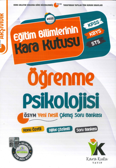 ÖĞRENME PSİKOLOJİSİ KONU ÖZETLİ DİJİTAL ÇÖZ. SORU BANKASI Vivo Fotokopi Merkezi