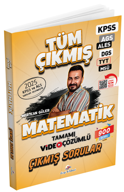 2026 KPSS MEB-AGS ALES DGS TYT MSÜ Matematik Çıkmış Sorular Mertcan Güler Dizgi Kitap Vivo Fotokopi Merkezi