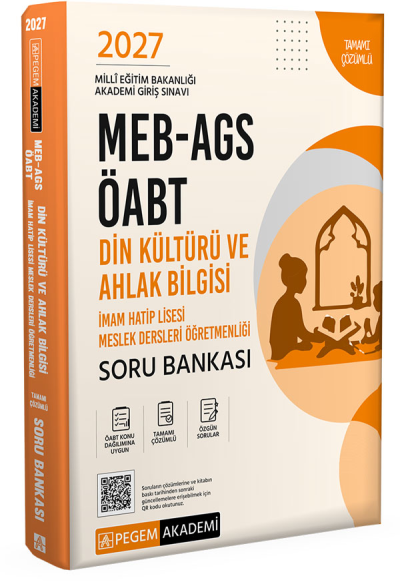 2027 ÖABT Din Kültürü ve Ahlak Bilgisi Öğretmenliği Soru Bankası Çözümlü Pegem Akademi Yayınları Vivo Fotokopi Merkezi
